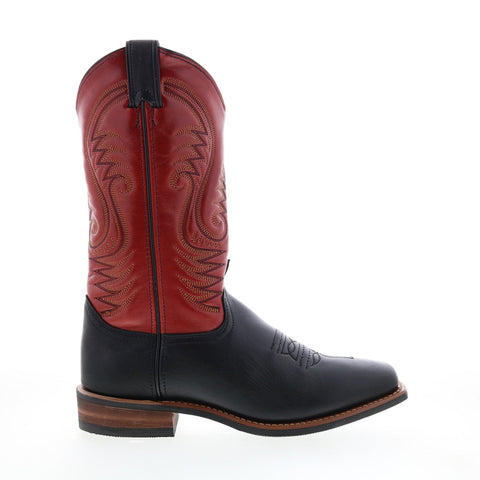 Abilene Boots 9317 Womens Red Leather Slip On Western Boots