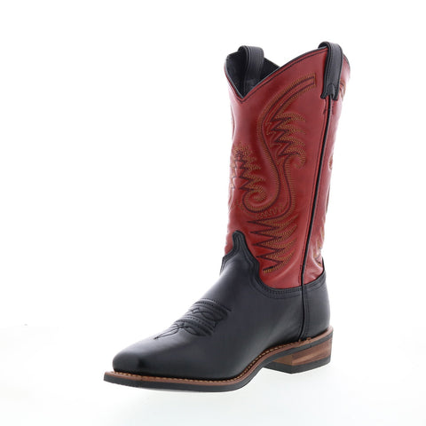 Abilene Boots 9317 Womens Red Leather Slip On Western Boots