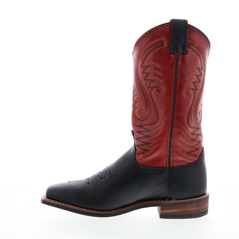 Abilene Boots 9317 Womens Red Leather Slip On Western Boots