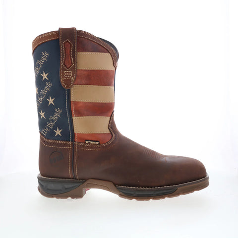 Hoss We The People 94021 Mens Brown Leather Pull On Cowboy Western Boots