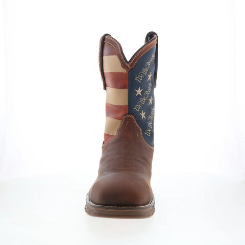 Hoss We The People 94021 Mens Brown Leather Pull On Cowboy Western Boots