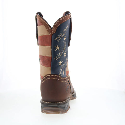 Hoss We The People 94021 Mens Brown Leather Pull On Cowboy Western Boots