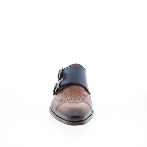 Mezlan Saber Blue Leather 9420 Mens Brown Loafers & Slip Ons Casual Shoes
