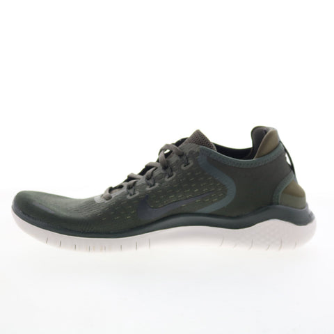 Nike Free Rn 2018 942836-300 Mens Green Mesh Athletic Running Shoes