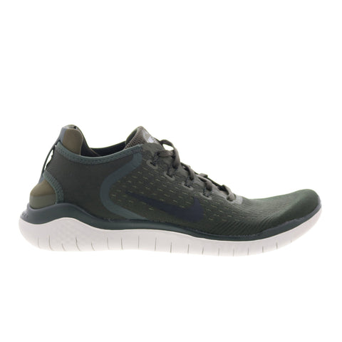 Nike Free Rn 2018 942836-300 Mens Green Mesh Athletic Running Shoes