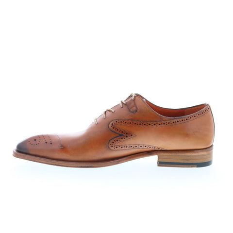 Mezlan Malcom Blucher Plain Toe 9492 Mens Brown Leather Oxfords Casual Shoes