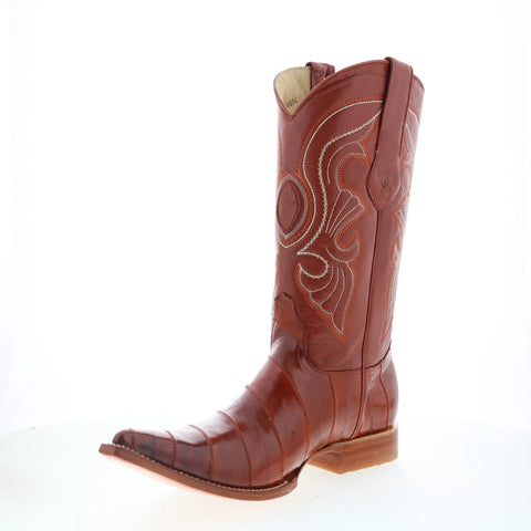 Los Altos EEL Boots XXX-Toe 950803 Mens Brown Wide Cowboy Western Boots