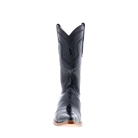 Los Altos EEL Boots XXX-Toe 950805 Mens Black Wide Cowboy Western Boots