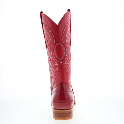 Los Altos EEL Boots XXX-Toe 950812 Mens Red Wide Cowboy Western Boots