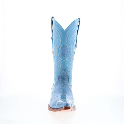 Los Altos EEL Boots XXX-Toe 950819 Mens Blue Wide Cowboy Western Boots