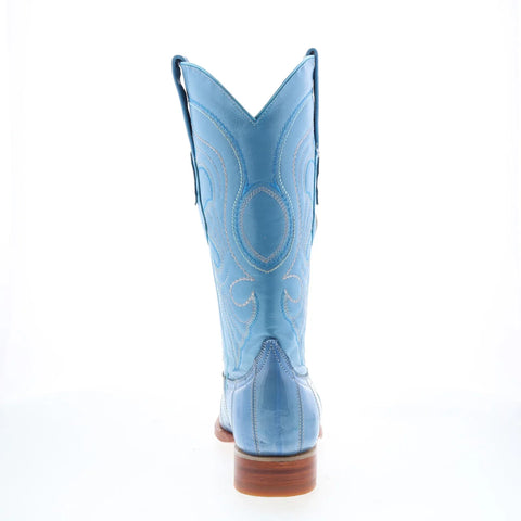 Los Altos EEL Boots XXX-Toe 950819 Mens Blue Wide Cowboy Western Boots