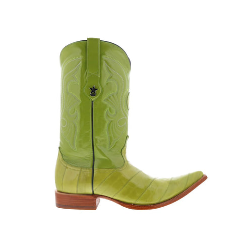 Los Altos EEL Boots XXX-Toe 950822 Mens Green Wide Cowboy Western Boots
