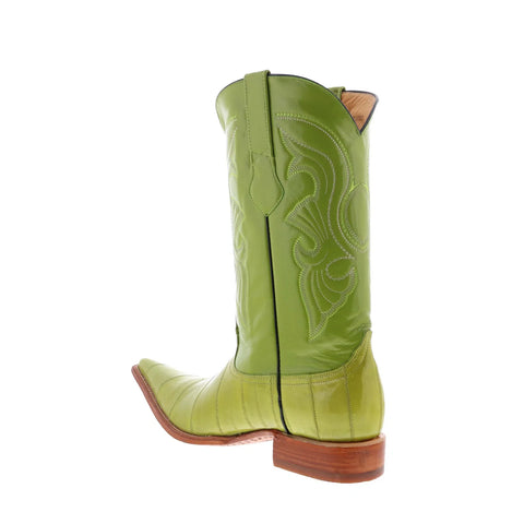 Los Altos EEL Boots XXX-Toe 950822 Mens Green Wide Cowboy Western Boots