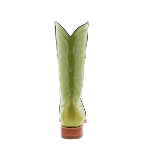 Los Altos EEL Boots XXX-Toe 950822 Mens Green Wide Cowboy Western Boots