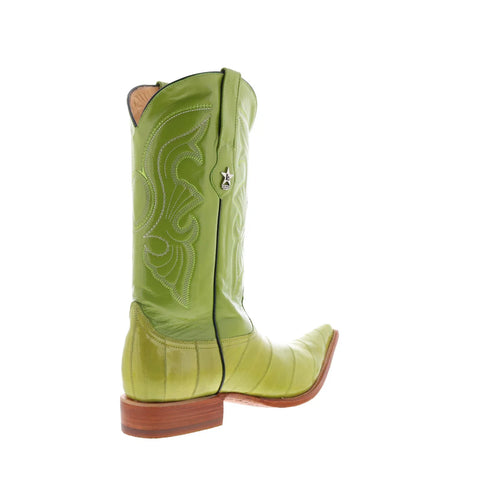 Los Altos EEL Boots XXX-Toe 950822 Mens Green Wide Cowboy Western Boots