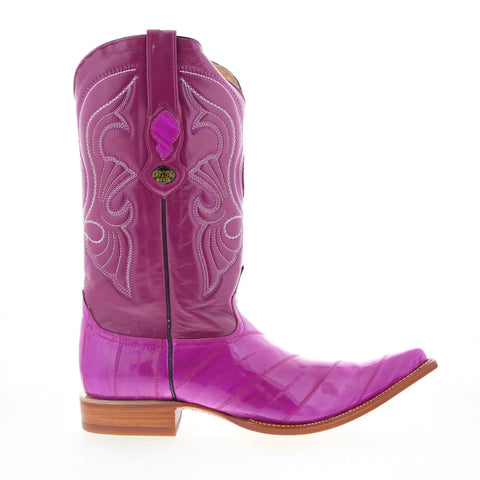 Los Altos EEL Boots XXX-Toe 950892 Mens Purple Wide Cowboy Western Boots