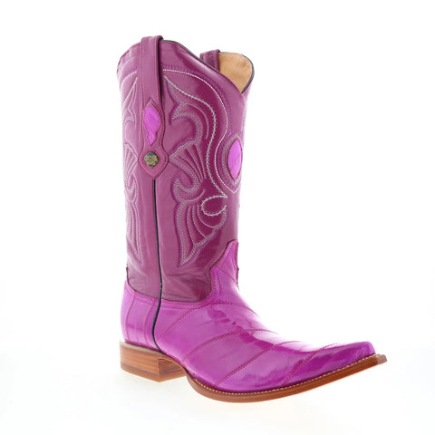 Los Altos EEL Boots XXX-Toe 950892 Mens Purple Wide Cowboy Western Boots