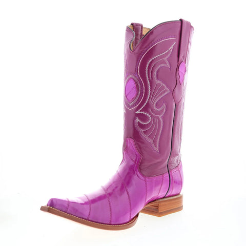 Los Altos EEL Boots XXX-Toe 950892 Mens Purple Wide Cowboy Western Boots