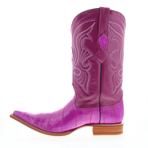 Los Altos EEL Boots XXX-Toe 950892 Mens Purple Wide Cowboy Western Boots