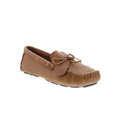 Minnetonka Moosehide Driver Mens Brown Loafers & Slip Ons Moccasin Shoes