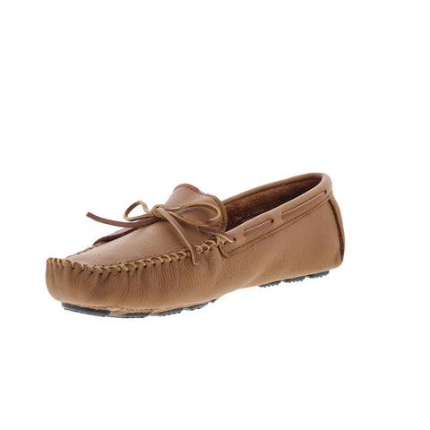 Minnetonka Moosehide Driver Mens Brown Loafers & Slip Ons Moccasin Shoes