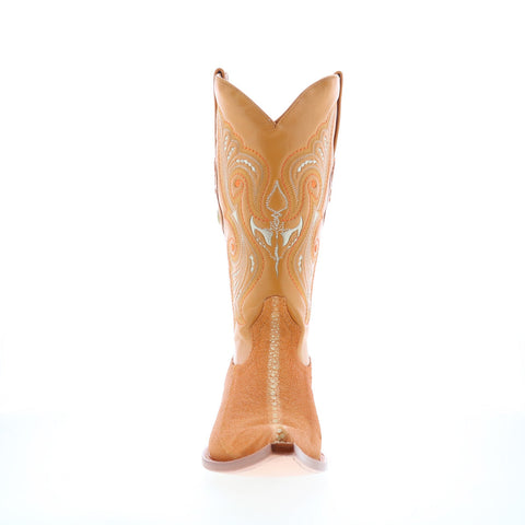 Los Altos 3X Toe Stingray Rowstone Mens Brown Wide Cowboy Western Boots