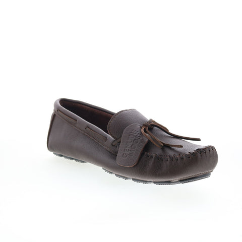 Minnetonka Moosehide Driver Mens Brown Loafers & Slip Ons Moccasin Shoes