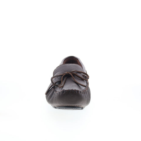 Minnetonka Moosehide Driver Mens Brown Loafers & Slip Ons Moccasin Shoes