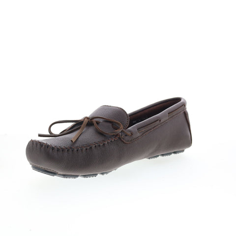 Minnetonka Moosehide Driver Mens Brown Loafers & Slip Ons Moccasin Shoes