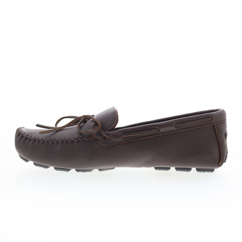 Minnetonka Moosehide Driver Mens Brown Loafers & Slip Ons Moccasin Shoes