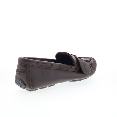 Minnetonka Moosehide Driver Mens Brown Loafers & Slip Ons Moccasin Shoes