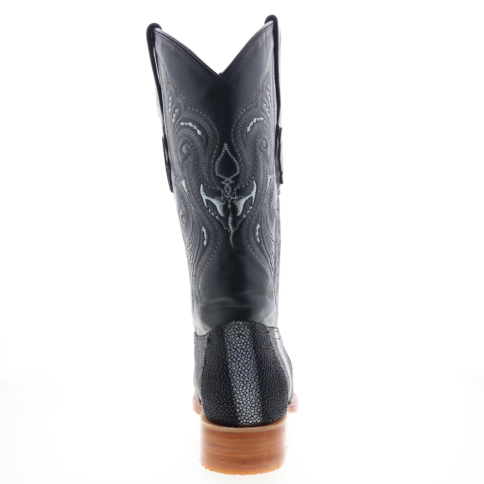Bottes Western Los Altos 3X Toe Stingray Rowstone – Noires, Larges, Pour Homme, Faites Au Mexique !