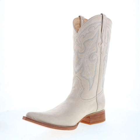 Los Altos Suede Boots XXX-Toe 956304 Mens Beige Wide Cowboy Western Boots