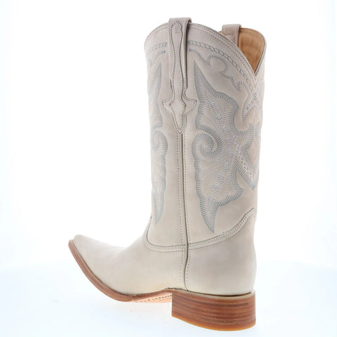 Los Altos Suede Boots XXX-Toe 956304 Mens Beige Wide Cowboy Western Boots