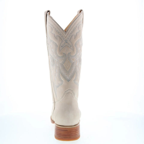 Los Altos Suede Boots XXX-Toe 956304 Mens Beige Wide Cowboy Western Boots