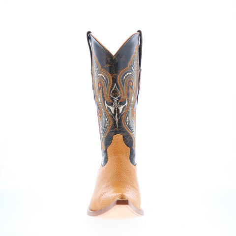 Los Altos XXX-Toe Stingray Jewel Mens Brown Wide Cowboy Western Boots
