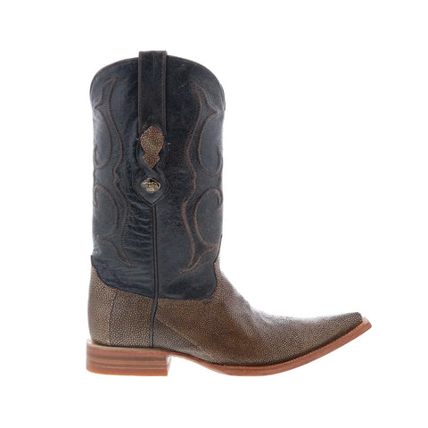 Los Altos XXX-Toe Stingray Jewel Finish Mens Brown Wide Cowboy Western Boots