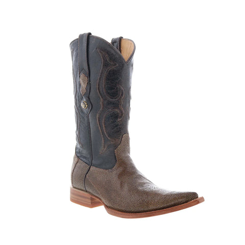 Los Altos XXX-Toe Stingray Jewel Finish Mens Brown Wide Cowboy Western Boots