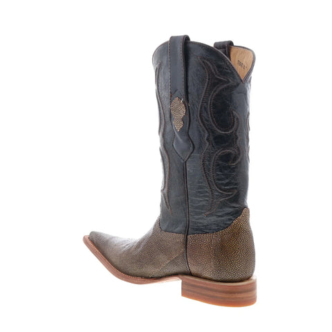 Los Altos XXX-Toe Stingray Jewel Finish Mens Brown Wide Cowboy Western Boots