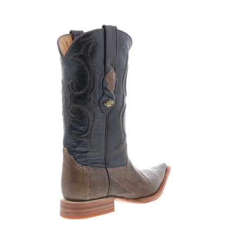 Los Altos XXX-Toe Stingray Jewel Finish Mens Brown Wide Cowboy Western Boots