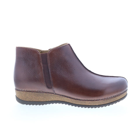 Dansko Makara 9607-785300 Womens Brown Leather Zipper Casual Dress Boots