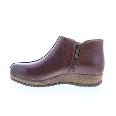 Dansko Makara 9607-785300 Womens Brown Leather Zipper Casual Dress Boots
