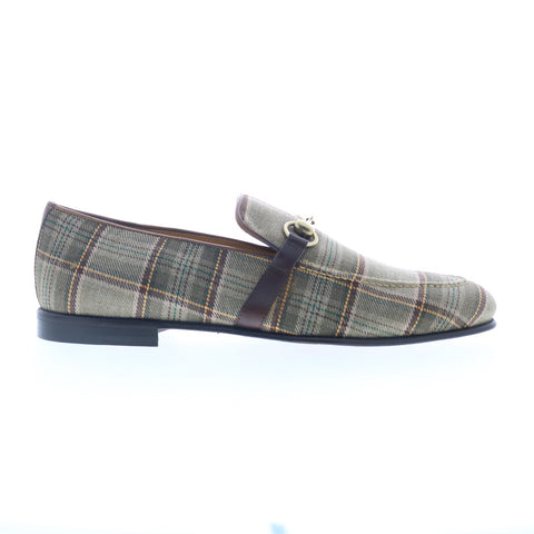 Mezlan Knighton Slip On 9620 Mens Gray Canvas Loafers & Slip Ons Casual Shoes