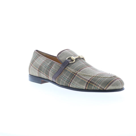 Mezlan Knighton Slip On 9620 Mens Gray Canvas Loafers & Slip Ons Casual Shoes