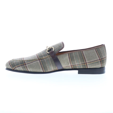 Mezlan Knighton Slip On 9620 Mens Gray Canvas Loafers & Slip Ons Casual Shoes