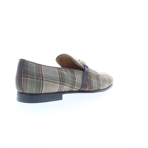 Mezlan Knighton Slip On 9620 Mens Gray Canvas Loafers & Slip Ons Casual Shoes