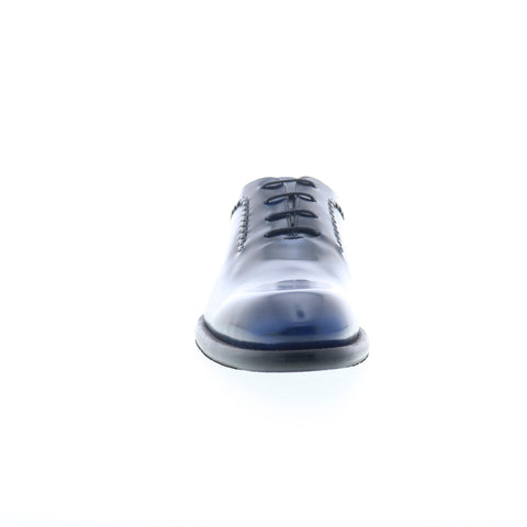 Mezlan Wholecut Oxford With Braided Welt Mens Blue Oxfords Plain Toe Shoes