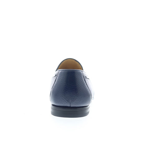 Mezlan Tempoli 9733 Mens Blue Leather Loafers & Slip Ons Tasseled Shoes