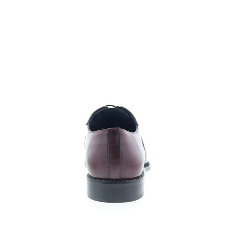 Mezlan Ellwood Calfskin Plain Toe Mens Burgundy Oxfords Casual Shoes