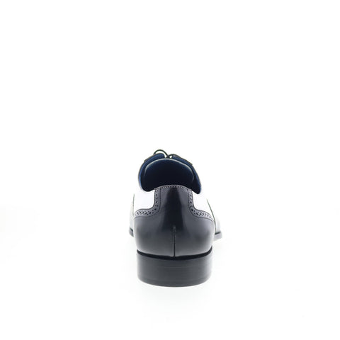 Mezlan 9903 Mens Black Leather Oxfords & Lace Ups Wingtip & Brogue Shoes